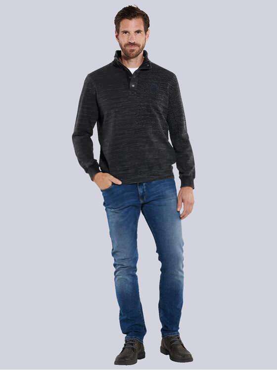engbers Herren Sweatshirt mit Stehkragen Schwarz 35671