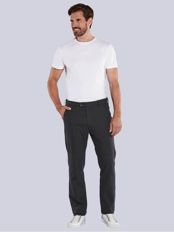 ENGBERS GERMANY Herren Chino mit edler Warenstruktur Grau 35469