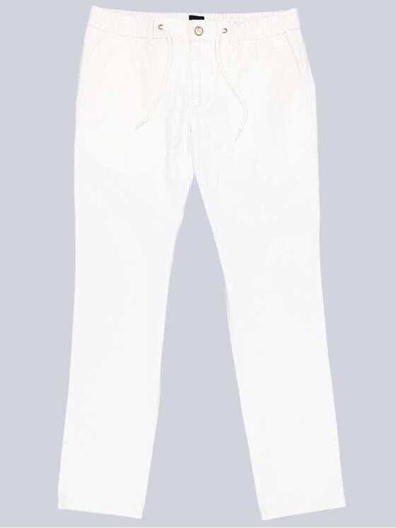 engbers Herren Chino mit Leinenanteil Reinweiss 39014