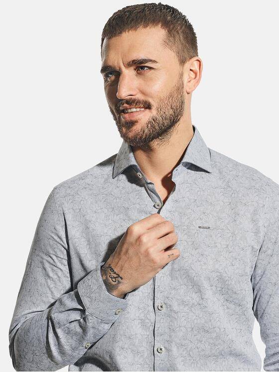 emilio adani Herren Hemd langarm Blau 31225