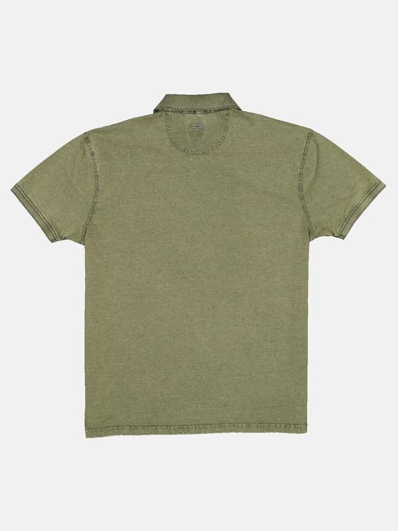 engbers Herren Polo-Shirt gestreift Oliv 33139