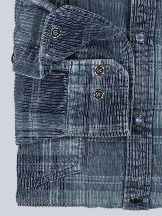 engbers Herren Langarm-Hemd kariert Petrolgruen 39209