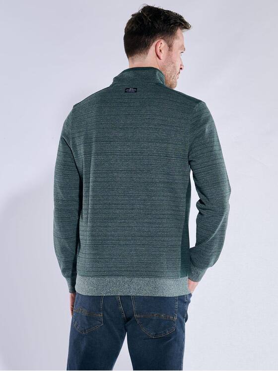 engbers Herren Sweatshirt mit Stehkragen Petrolblau 38181