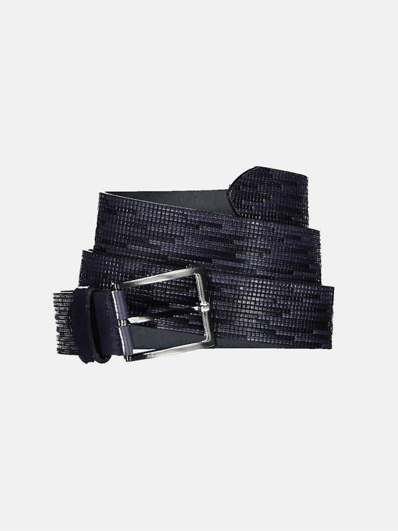 engbers Herren Ledergürtel Saphirblau 32201