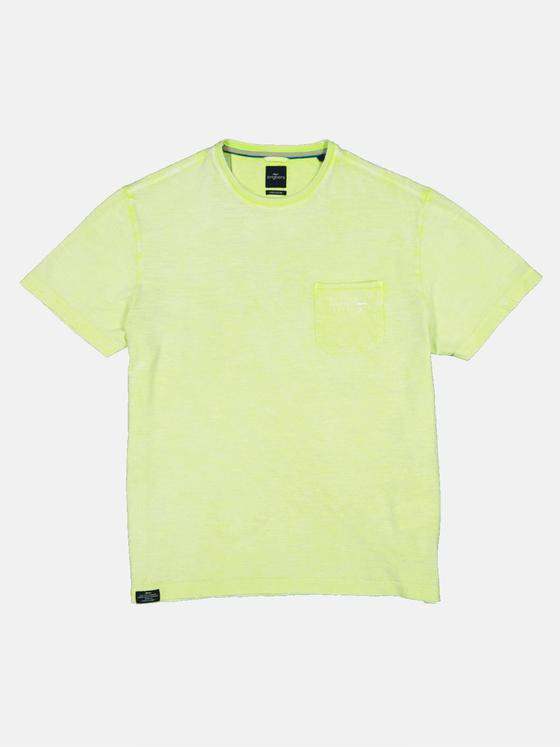 engbers Herren T-Shirt mit Leinenanteil Gelb 33111