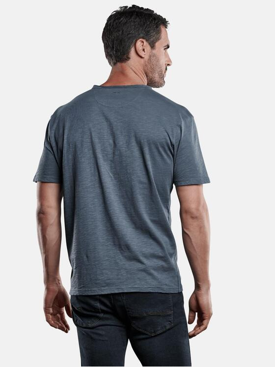 engbers Herren Henley T-Shirt Marineblau 28911