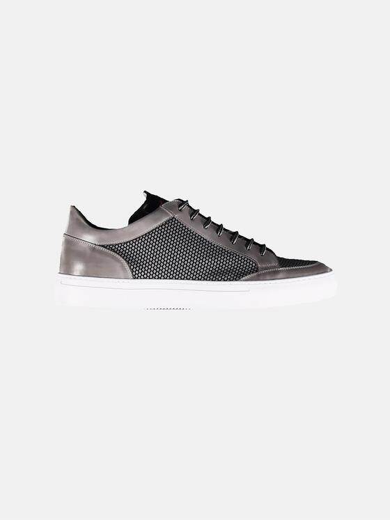 emilio adani Herren Sneaker im angesagten Materialmix Grau 31081