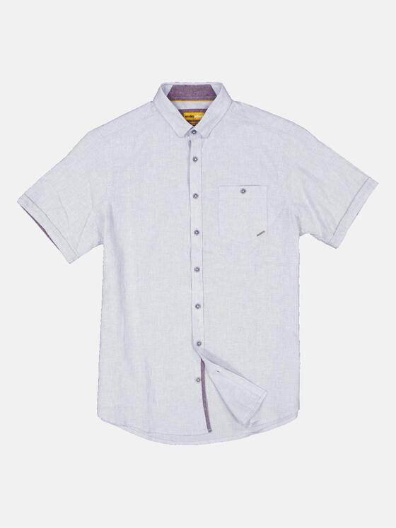 emilio adani Herren Kurzarm-Hemd gestreift Blau 34958