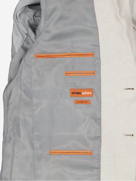 emilio adani Herren Anzug-Sakko slim fit Beige 36539