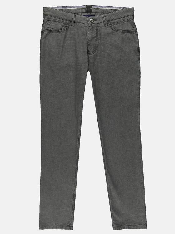engbers Herren Hose mit Minimalmuster Grau 31867