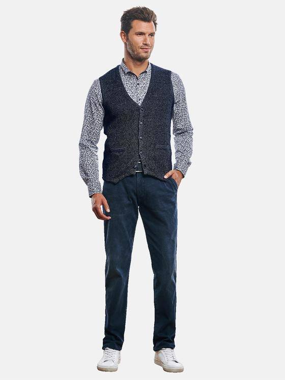 engbers Herren Strickweste Saphirblau 31003