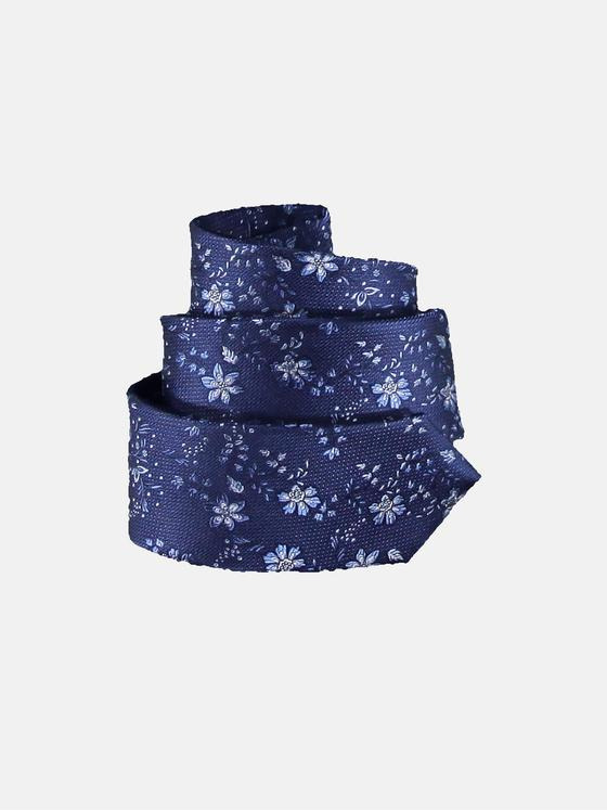 emilio adani Herren Hochwertige Krawatte mit Blumenmuster Blau 31400