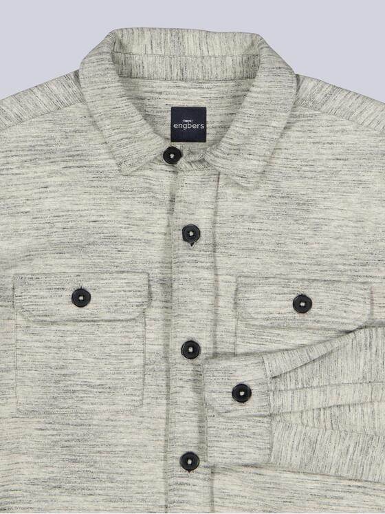 engbers Herren Overshirt strukturiert Braunbeige 39691