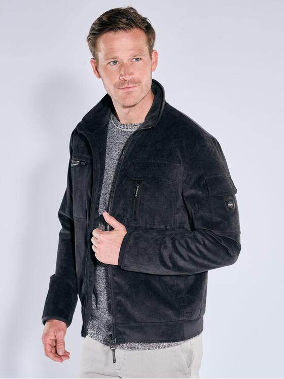 engbers Herren Cord-Jacke mit Funktionsdetails Anthrazit 39103