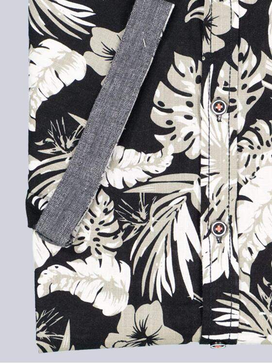 engbers Herren Kurzarm-Hemd gemustert Oliv 38875