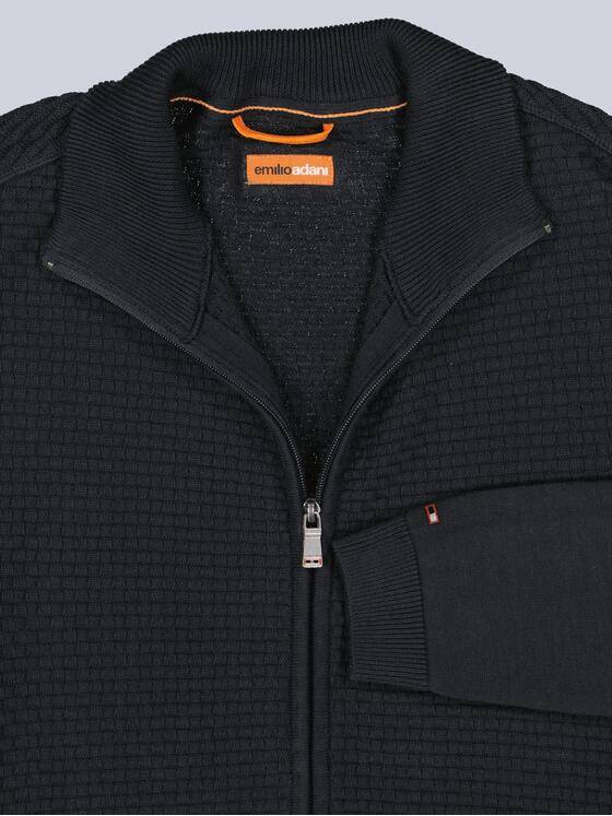 emilio adani Herren Cardigan Schwarz 39919