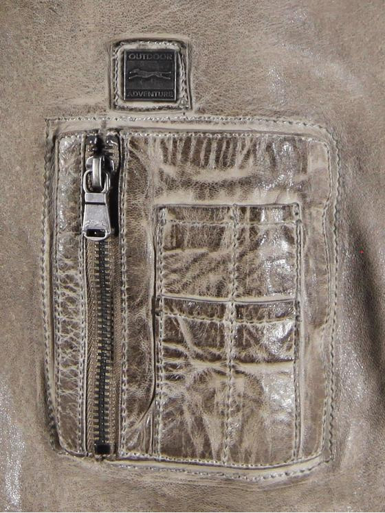 engbers Herren Lederjacke Bikerstyle Sand 32183