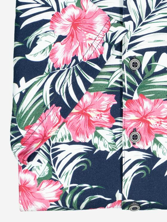 engbers Herren Kurzarm-Hemd aus Jersey Magenta 37097