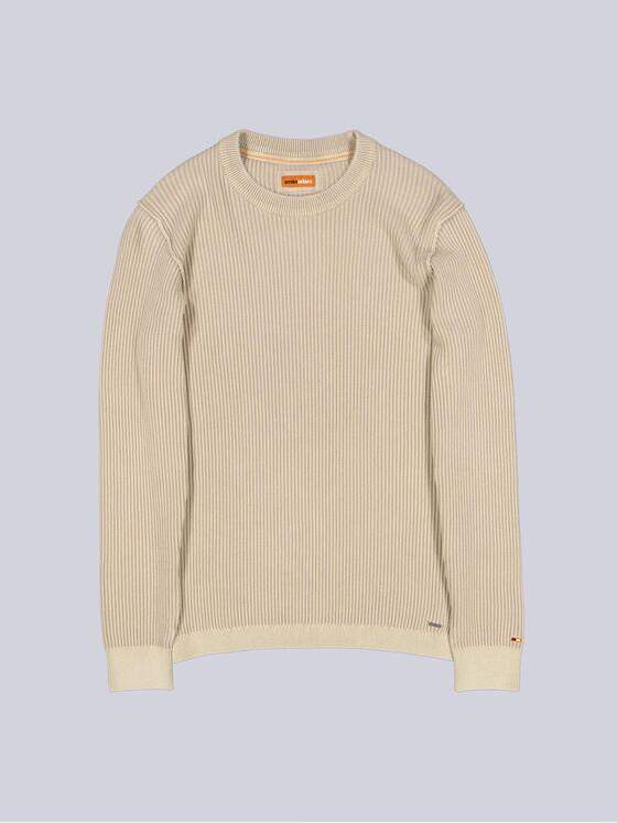 emilio adani Herren Rundhals Pullover Beige 39230