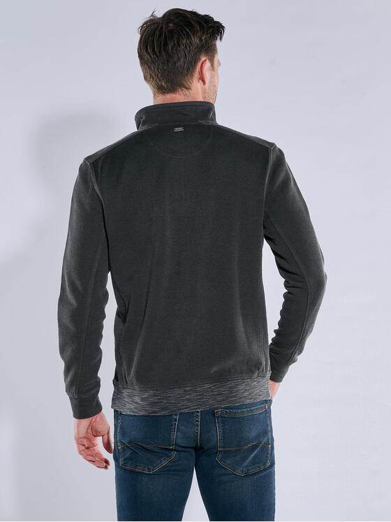 engbers Herren Sweatshirt mit Strukturwechsel Anthrazit 39555