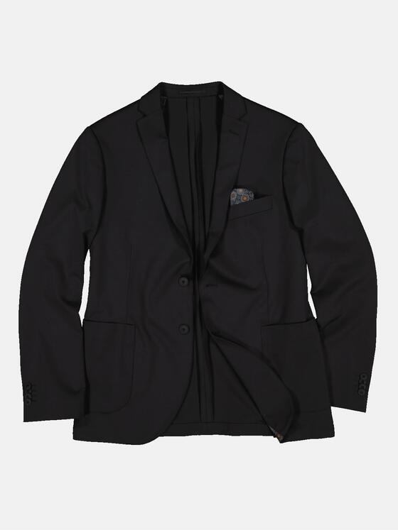emilio adani Herren Anzug-Sakko Slim Fit Schwarz 32735