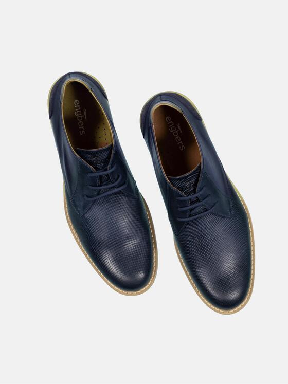 engbers Herren Boots aus Leder Blau 34420