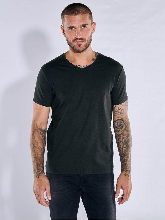 emilio adani Herren Basic-Shirt "My Favorite" Schwarz 36168