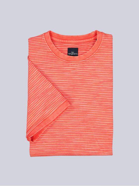 engbers Herren T-Shirt gestreift Rot 38469