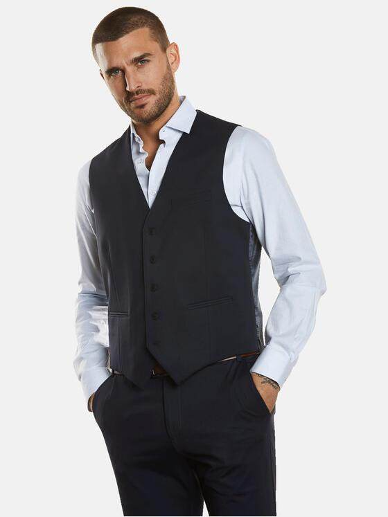 emilio adani Herren Sakko-Weste slim fit Blau 34586