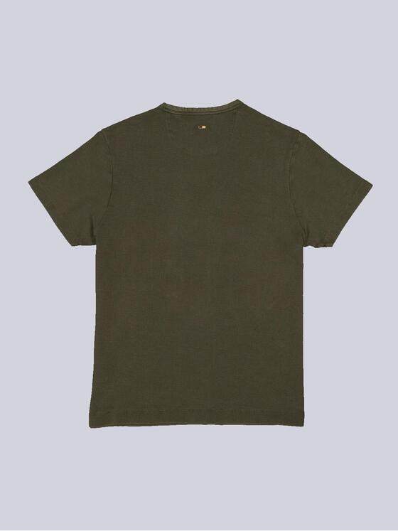emilio adani Herren T-Shirt gemustert Grün 35353