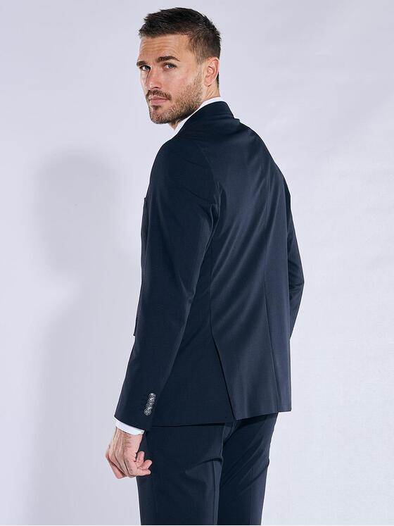 emilio adani Herren Anzug-Sakko slim fit Blau 37372