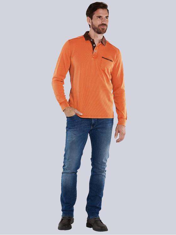 engbers Herren Polo-Shirt uni Orange 35676