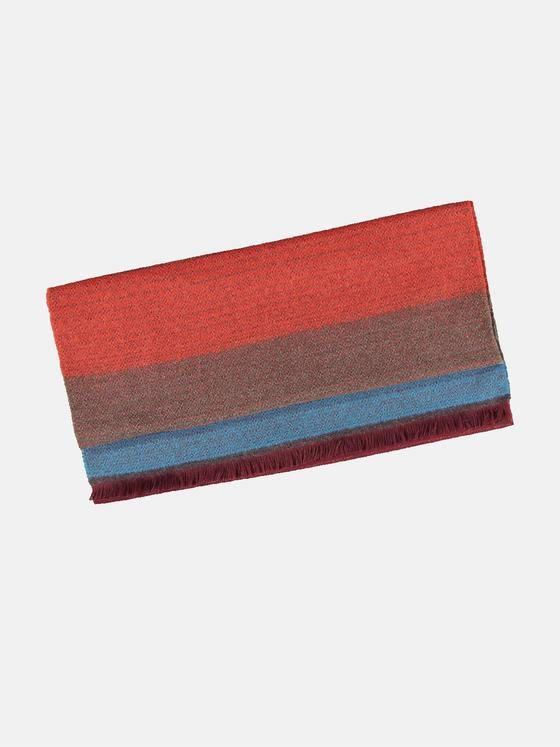 engbers Herren Schal gemustert Blutorange 32106