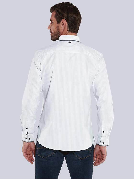 engbers Herren Langarm-Hemd gestreift Blau 36130