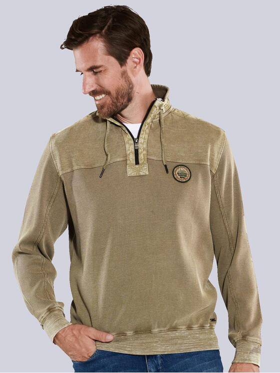 engbers Herren Sweatshirt mit Stehbund Braun 35666