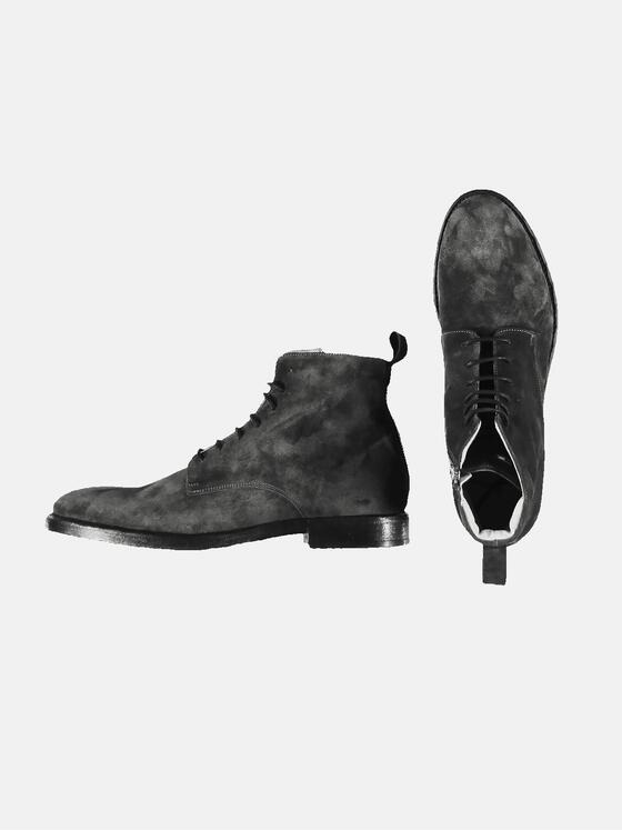 emilio adani Herren Boots aus Veloursleder Grau 31938