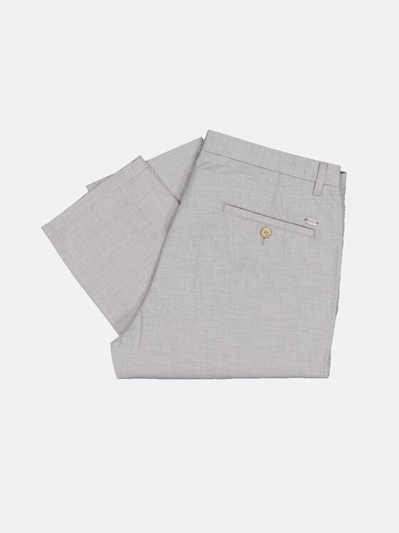 engbers Herren Chino dezent gemustert Grau 33220