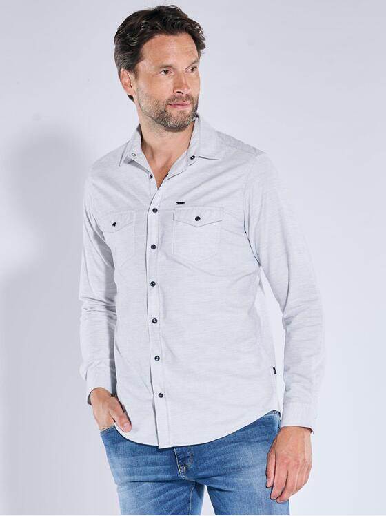 engbers Herren Langarm-Hemd uni Hellblau 39196