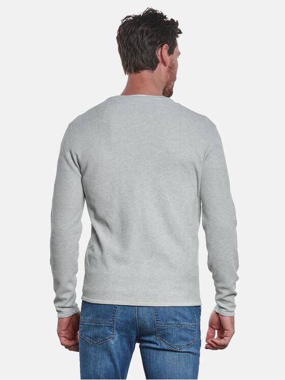 ENGBERS GERMANY Herren Pullover Rundhals Silbergrau 32835