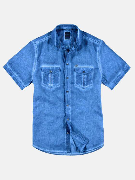 engbers Herren Hemd mit Waschungen Tuerkis 29940