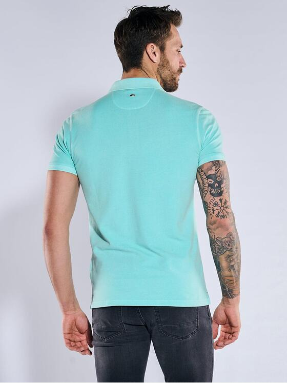 emilio adani Herren Polo-Shirt uni Türkis 36827