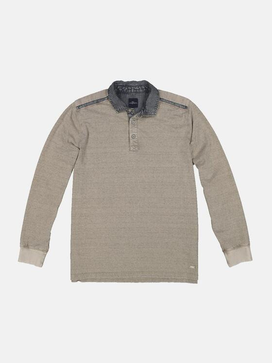 engbers Herren Polo-Shirt gestreift Beige 34338