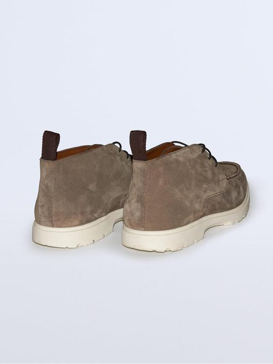 emilio adani Herren Boots aus Verlours-Leder Beige 36527