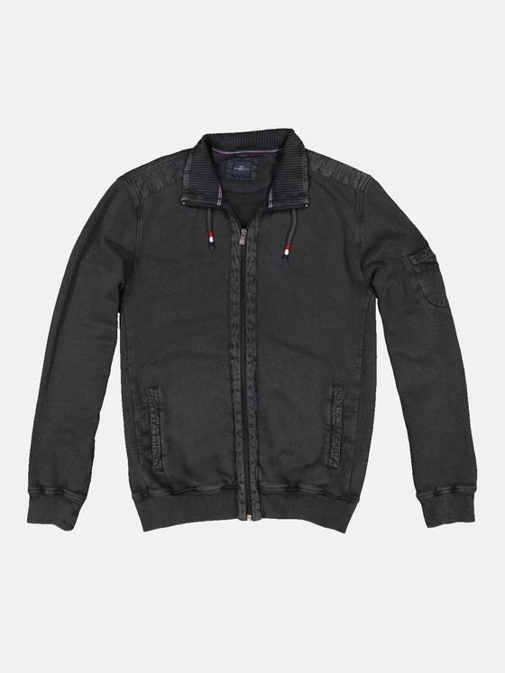 engbers Herren Sweatjacke mit Stehkragen Grau 34126