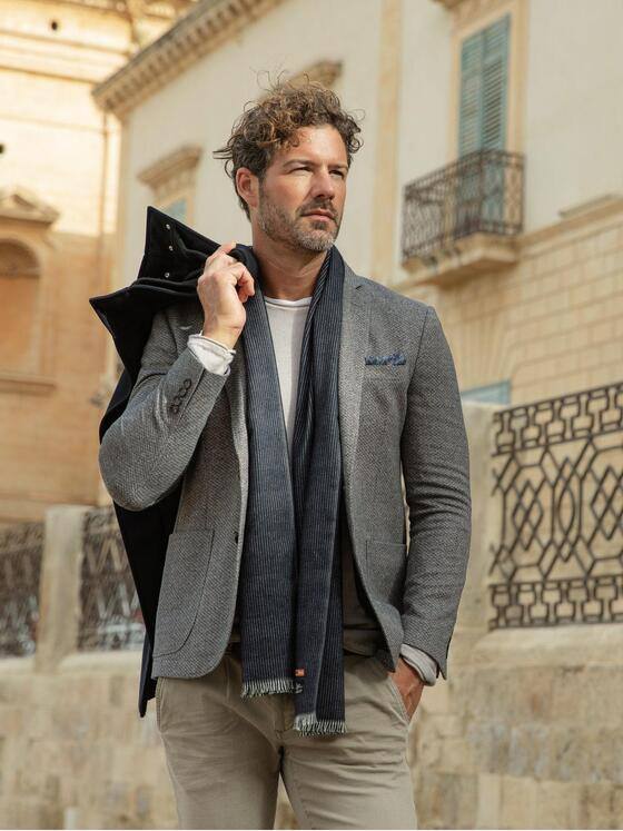 emilio adani Herren Freizeit-Sakko slim fit Braun 37255