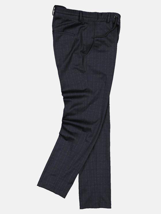 emilio adani Herren Anzughose mit Tunnelzug Blau 33685