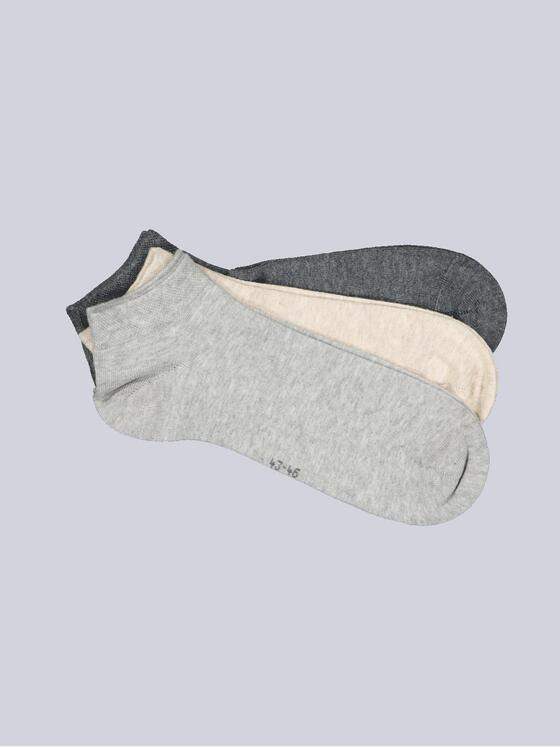 emilio adani Herren Sneaker-Socke uni Grau 36902