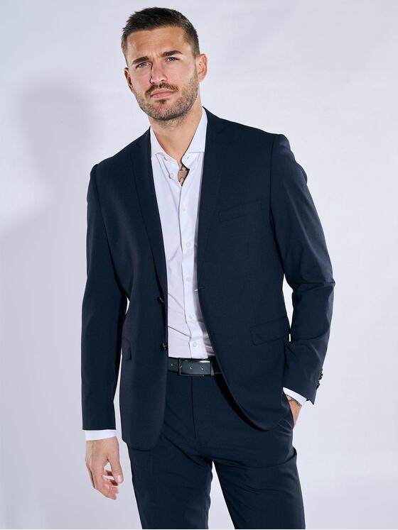 emilio adani Herren Anzug-Sakko slim fit Blau 37372