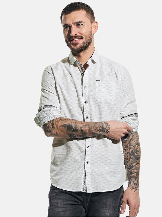 emilio adani Herren Hemd langarm Weiß 31226