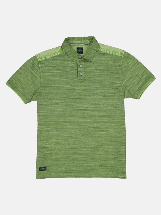 engbers Herren Polo-Shirt gestreift Grasgruen 33037
